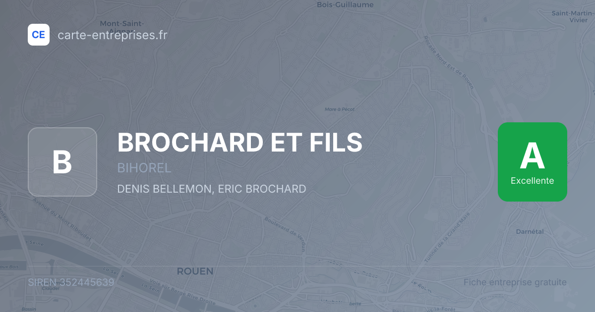 BROCHARD ET FILS — 352445639 — fiche entreprise