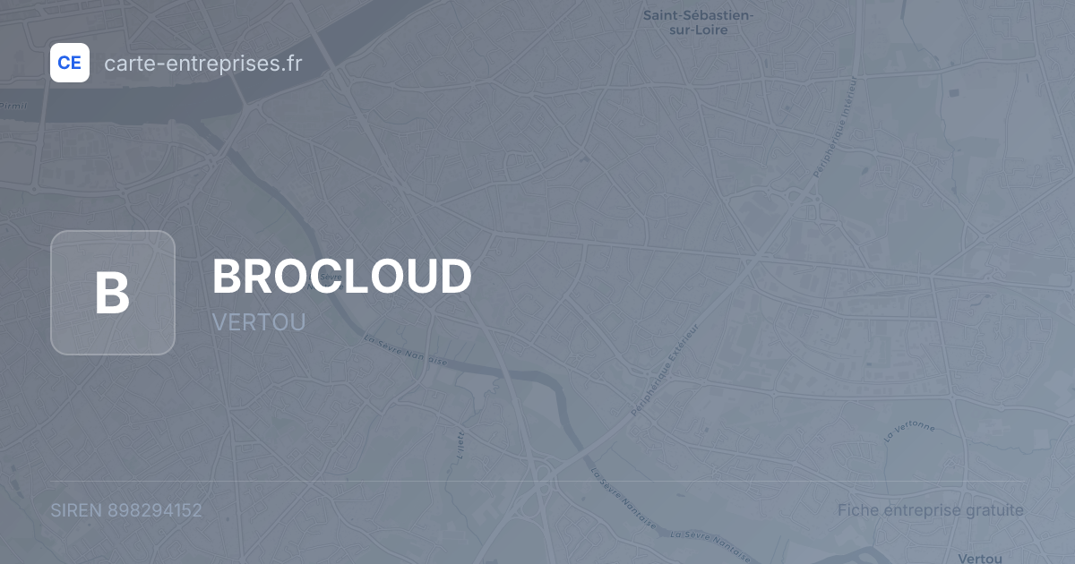 BROCLOUD — 898294152 — fiche entreprise