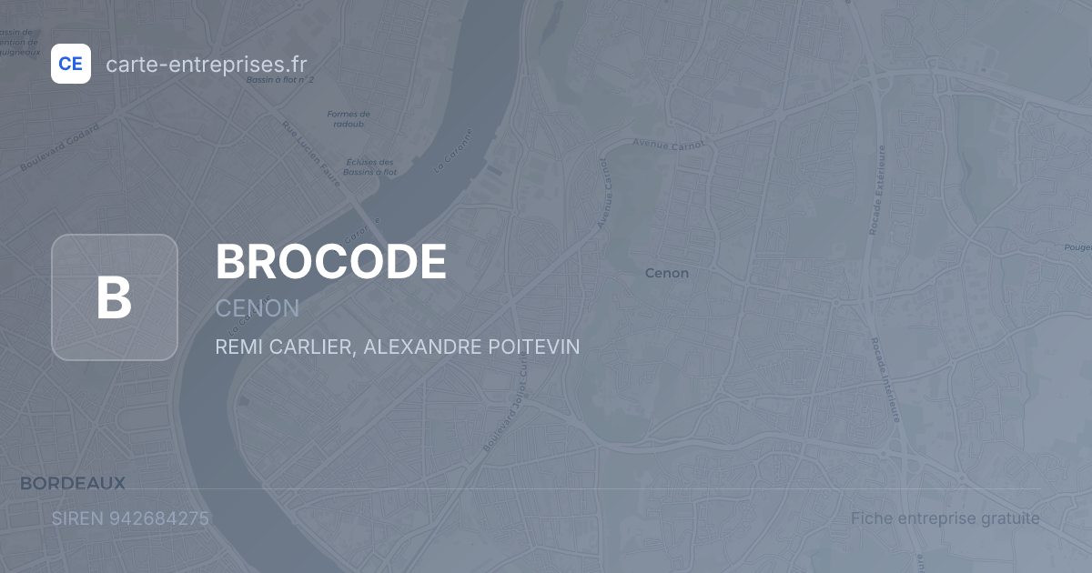 BROCODE — 942684275 — fiche entreprise