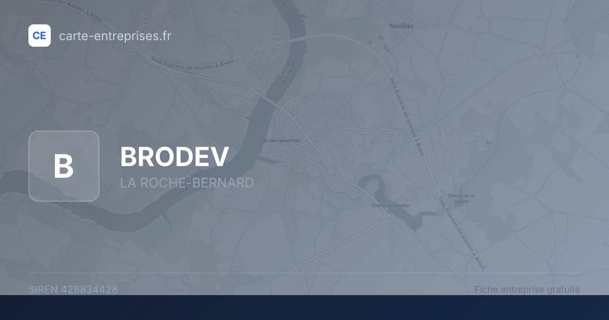 BRODEV — 428834428 — fiche entreprise