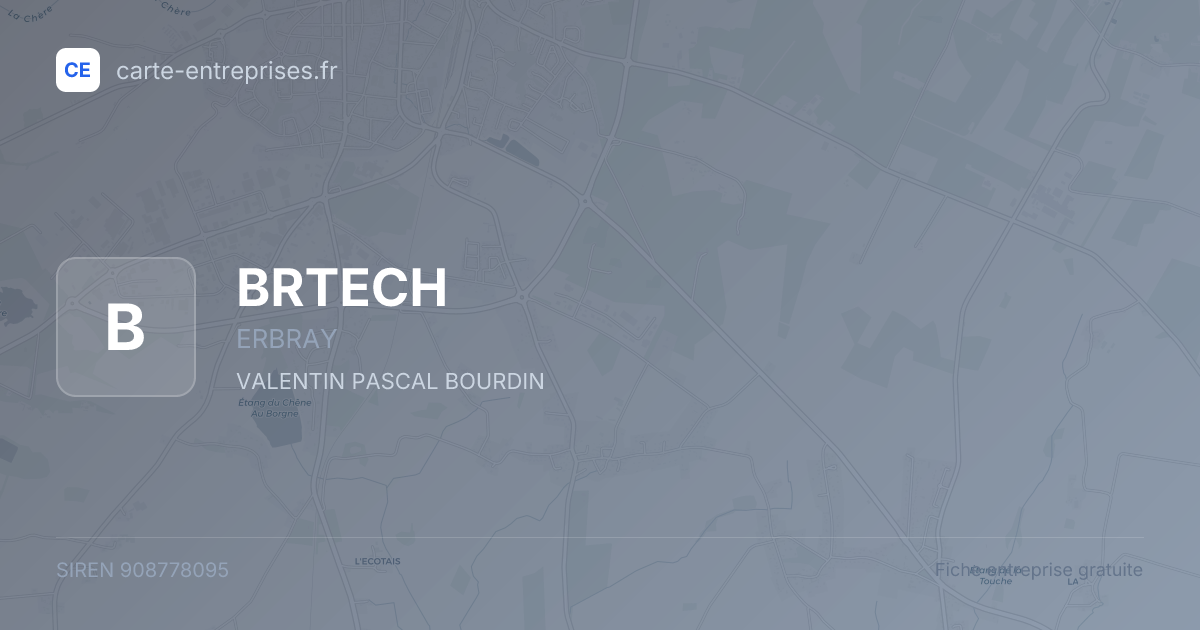 BRTECH — 908778095 — fiche entreprise
