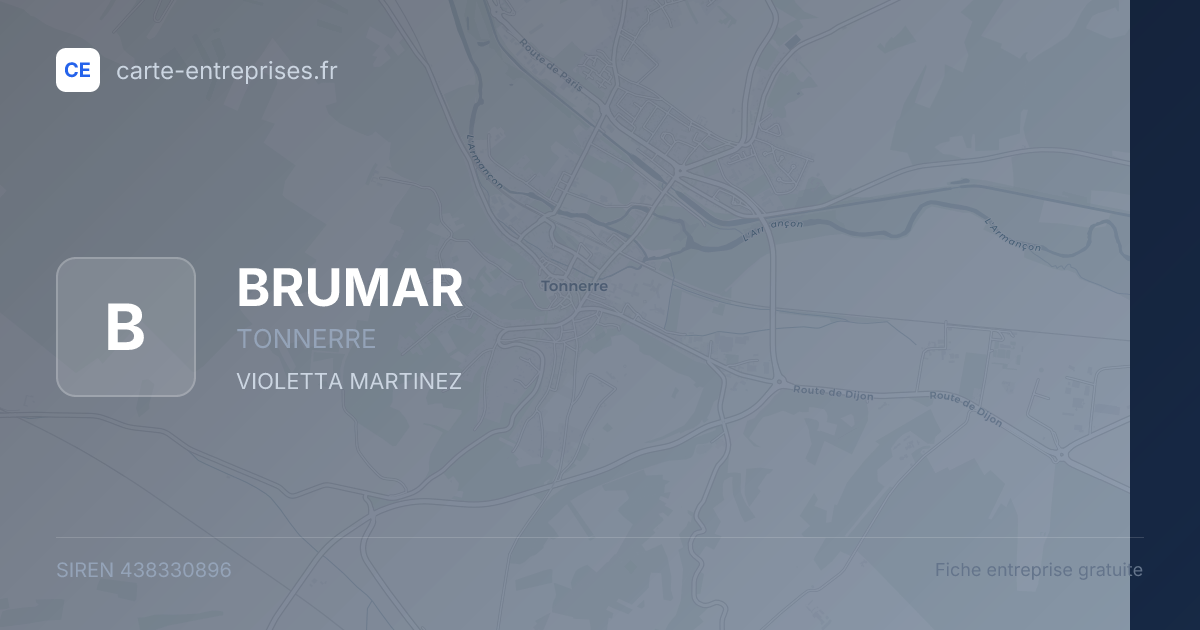 BRUMAR — 438330896 — fiche entreprise
