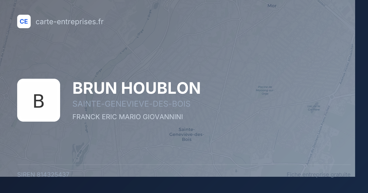 BRUN HOUBLON — 814325437 — fiche entreprise