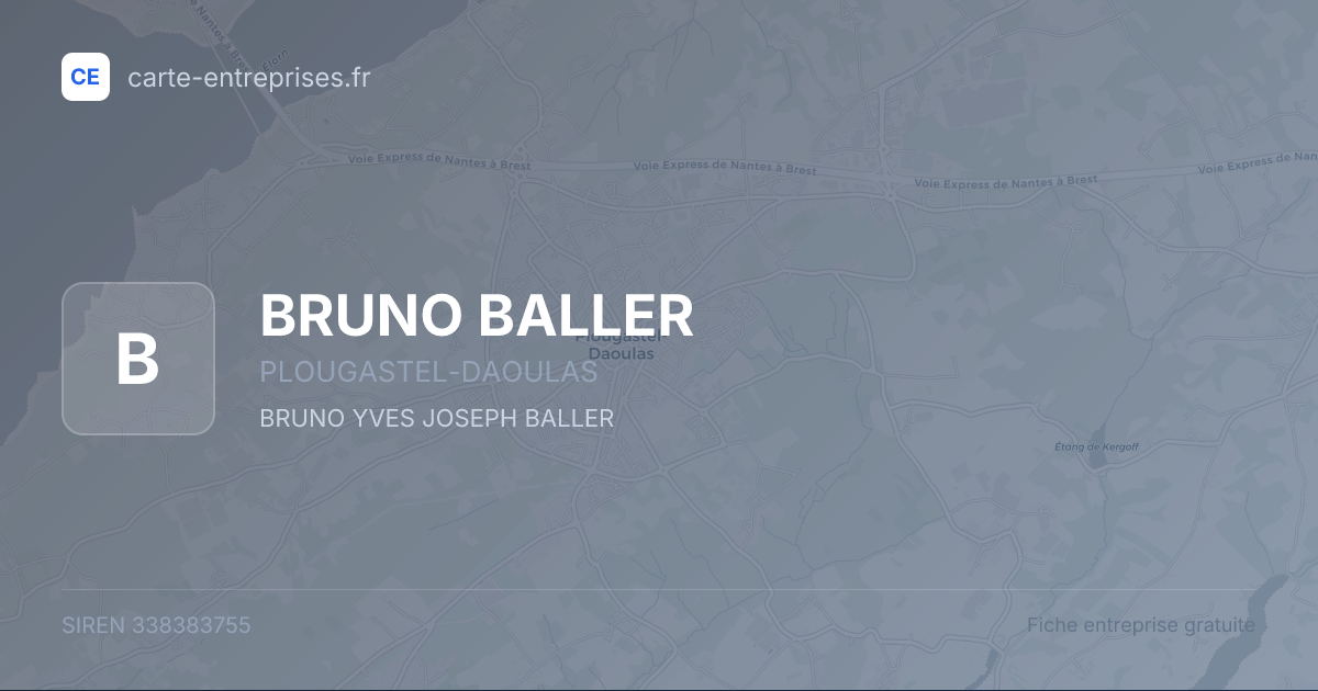 BRUNO BALLER — 338383755 — fiche entreprise