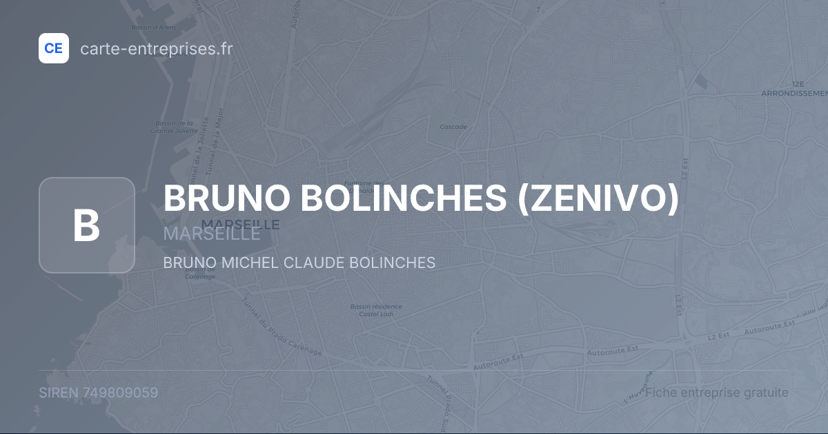 BRUNO BOLINCHES (ZENIVO) — 749809059 — fiche entreprise