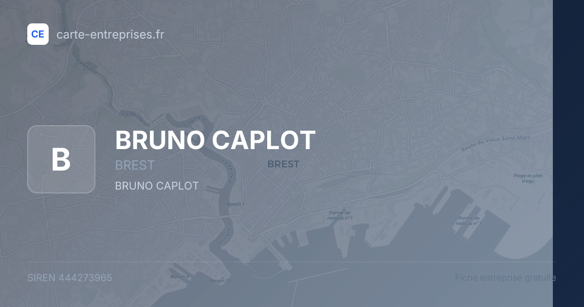 BRUNO CAPLOT — 444273965 — fiche entreprise