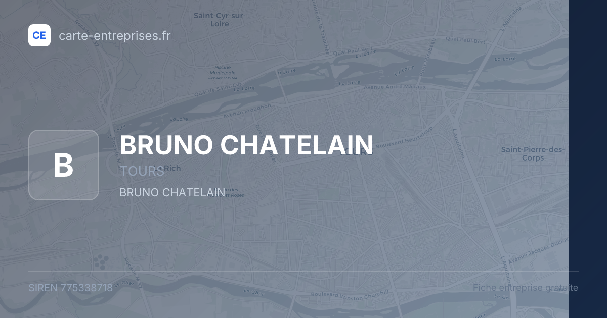 BRUNO CHATELAIN — 775338718 — fiche entreprise