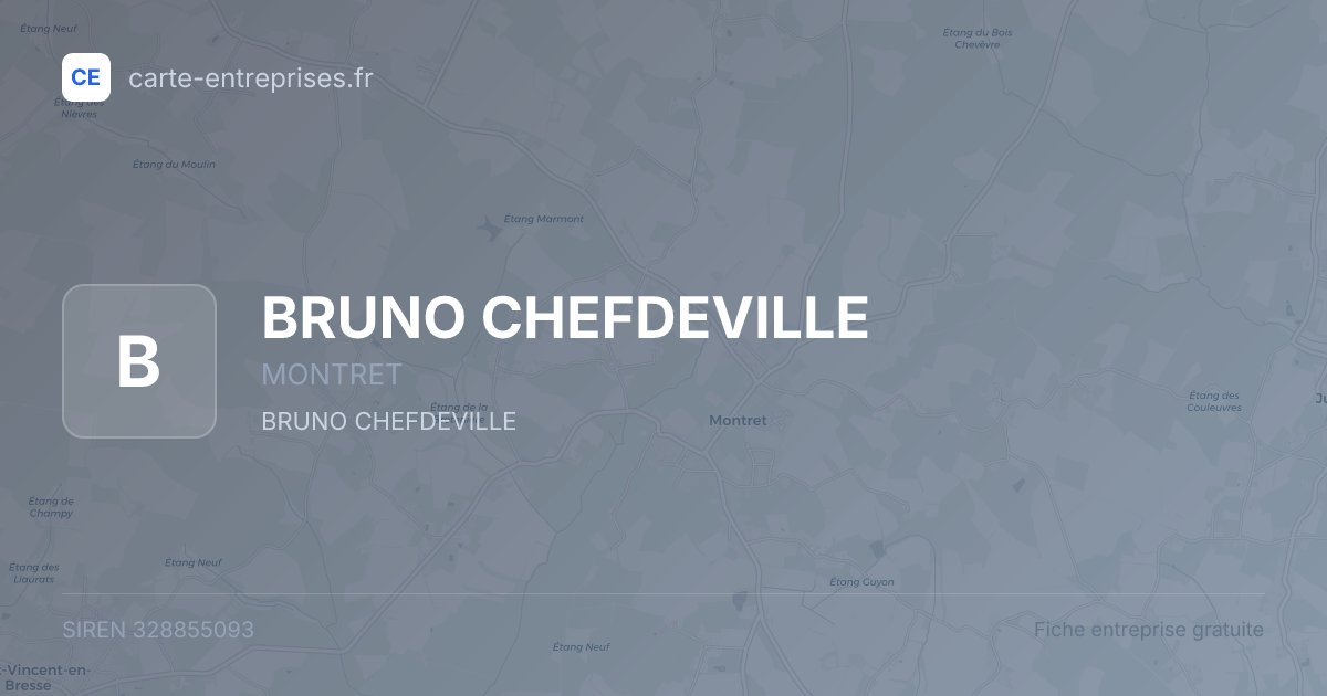 BRUNO CHEFDEVILLE — 328855093 — fiche entreprise
