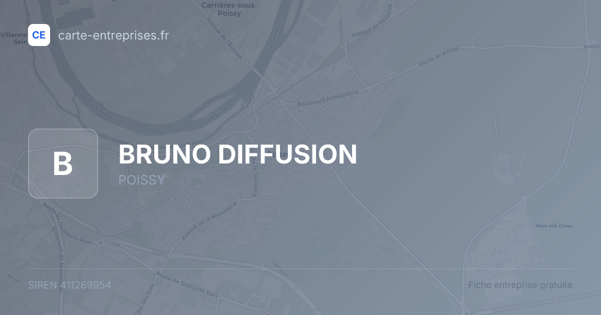 BRUNO DIFFUSION — 411269954 — fiche entreprise