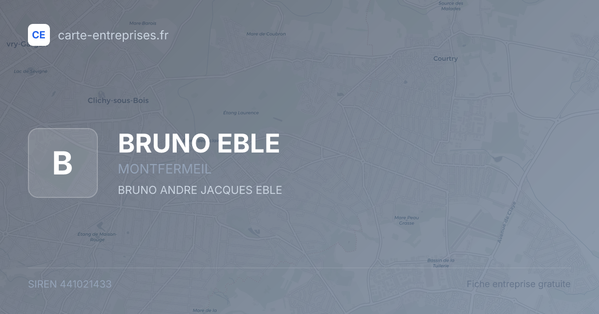 BRUNO EBLE — 441021433 — fiche entreprise