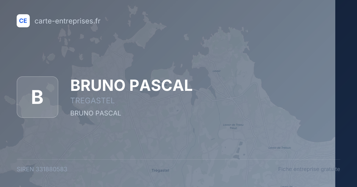 BRUNO PASCAL — 331880583 — fiche entreprise
