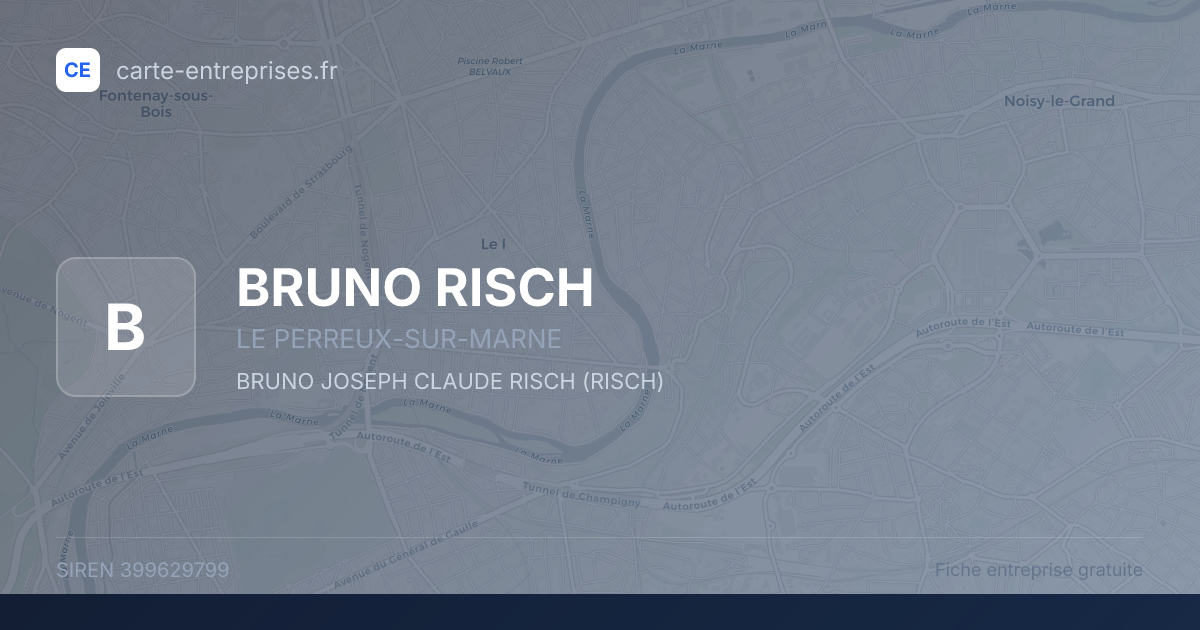 BRUNO RISCH — 399629799 — fiche entreprise