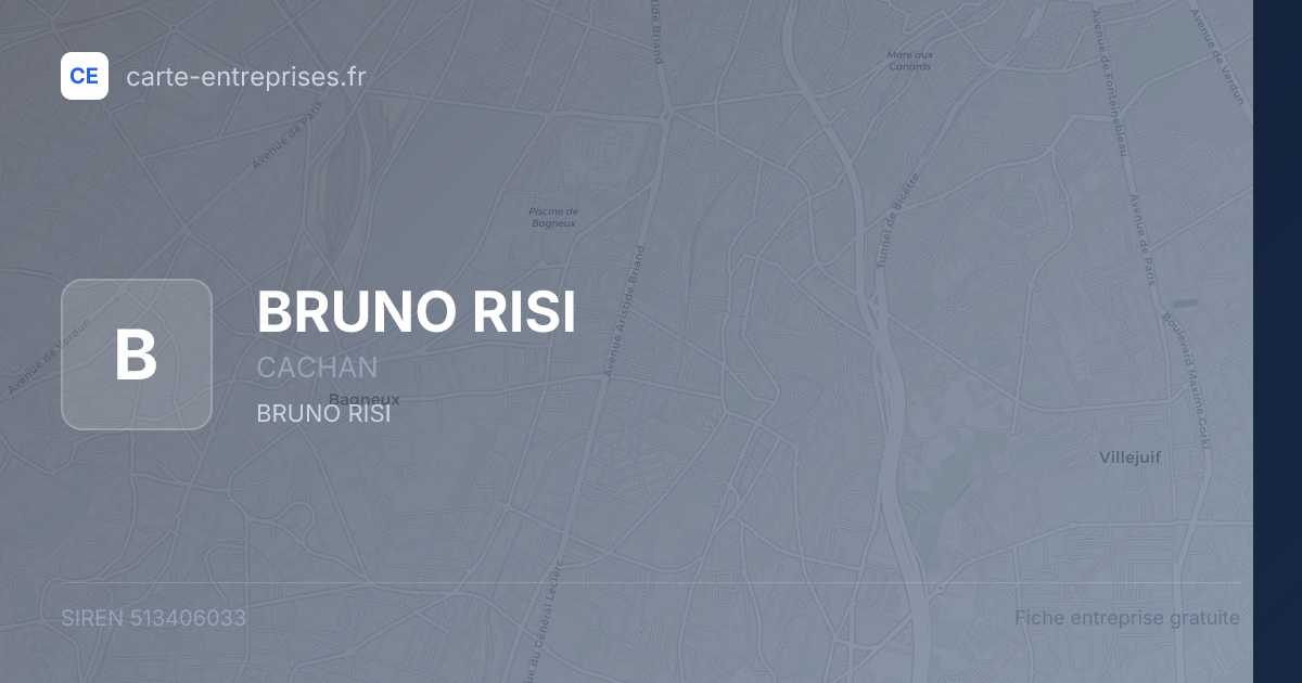 BRUNO RISI — 513406033 — fiche entreprise