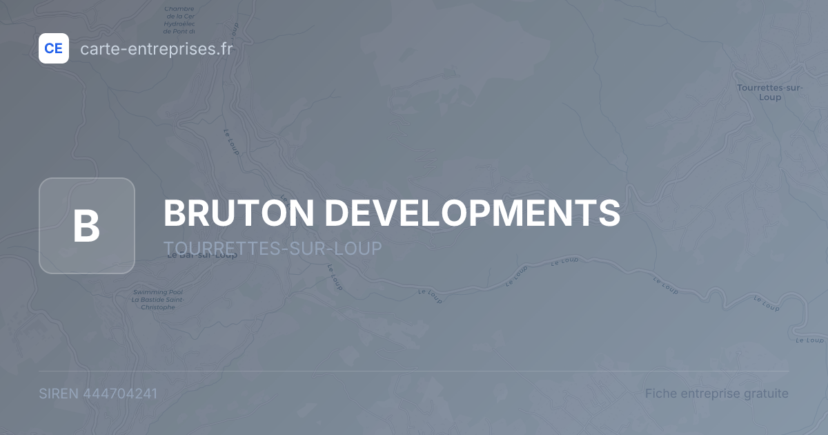 BRUTON DEVELOPMENTS — 444704241 — fiche entreprise
