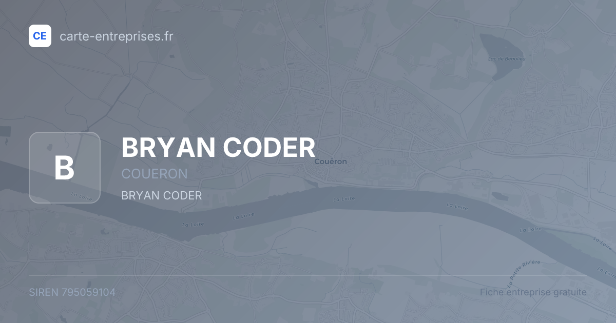 BRYAN CODER — 795059104 — fiche entreprise