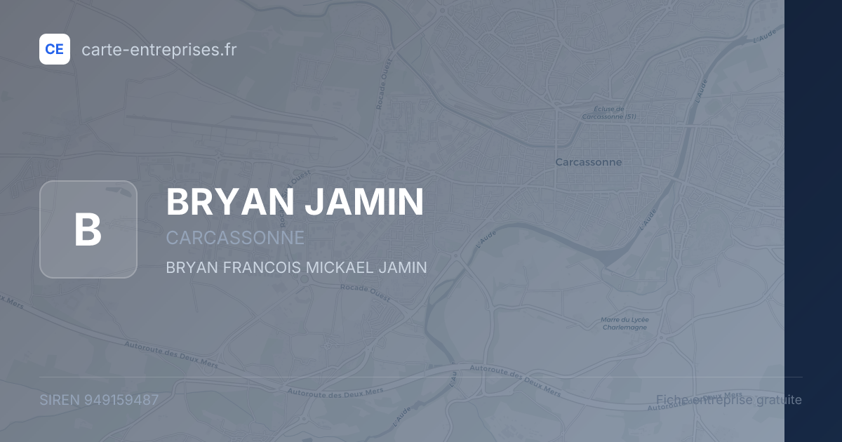 BRYAN JAMIN — 949159487 — fiche entreprise