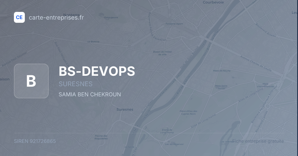 BS-DEVOPS — 921726865 — fiche entreprise