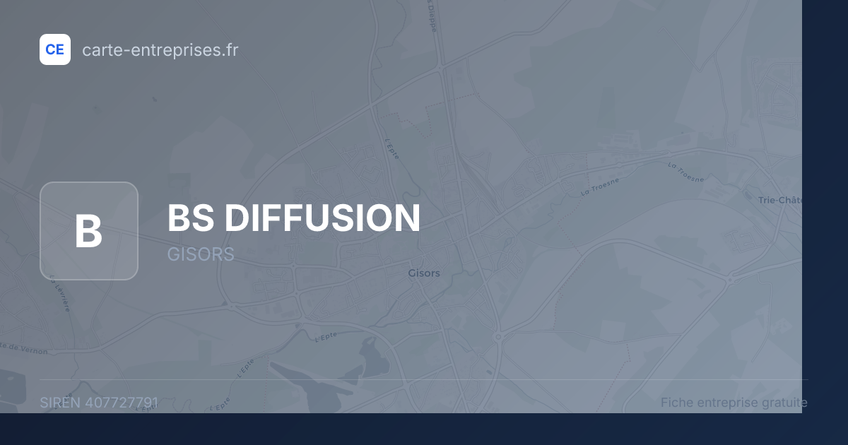 BS DIFFUSION — 407727791 — fiche entreprise