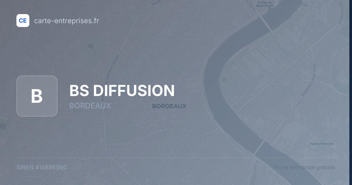 BS DIFFUSION — 414886960 — fiche entreprise