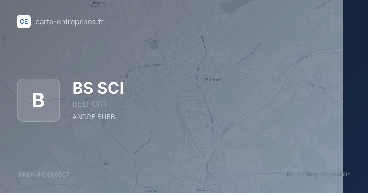 BS SCI — 413860867 — fiche entreprise