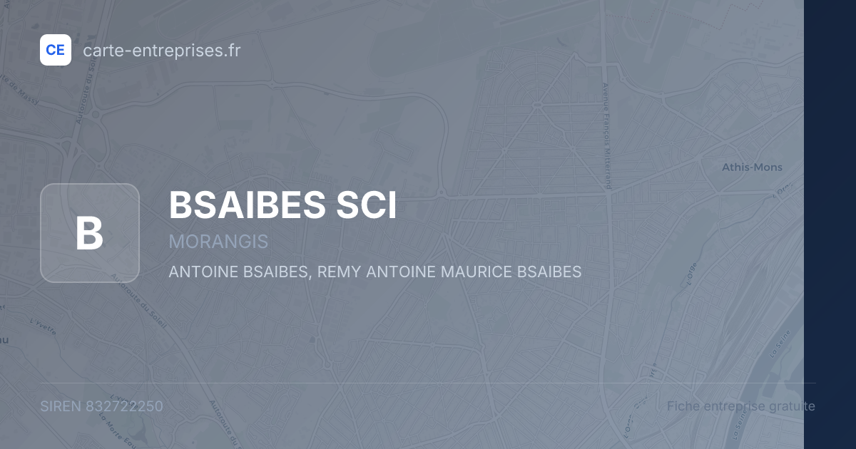 BSAIBES SCI — 832722250 — fiche entreprise