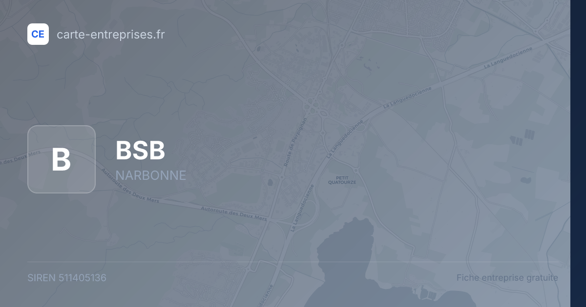 BSB — 511405136 — fiche entreprise