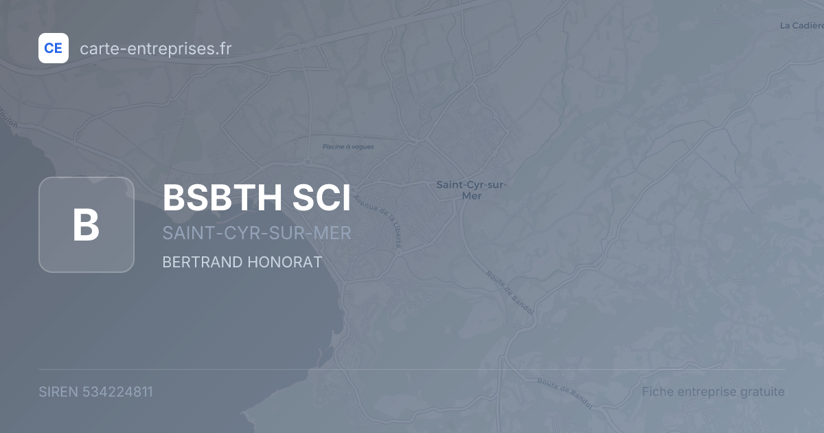 BSBTH SCI — 534224811 — fiche entreprise