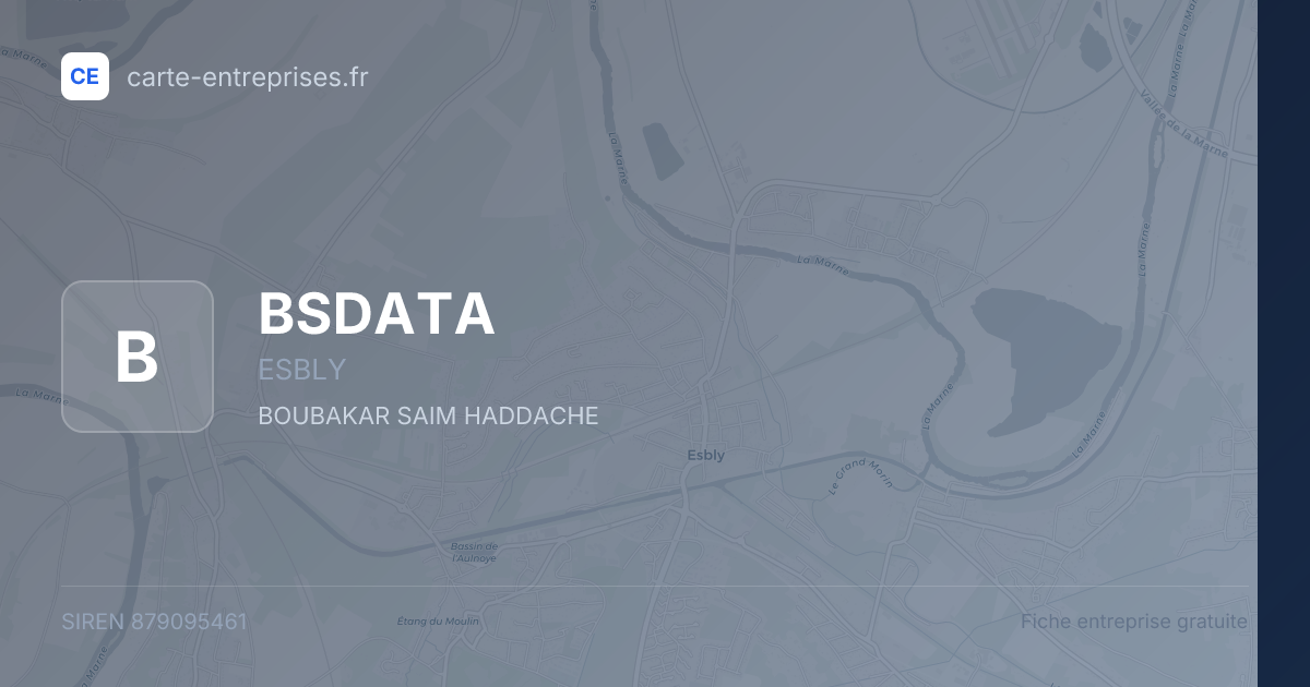 BSDATA — 879095461 — fiche entreprise
