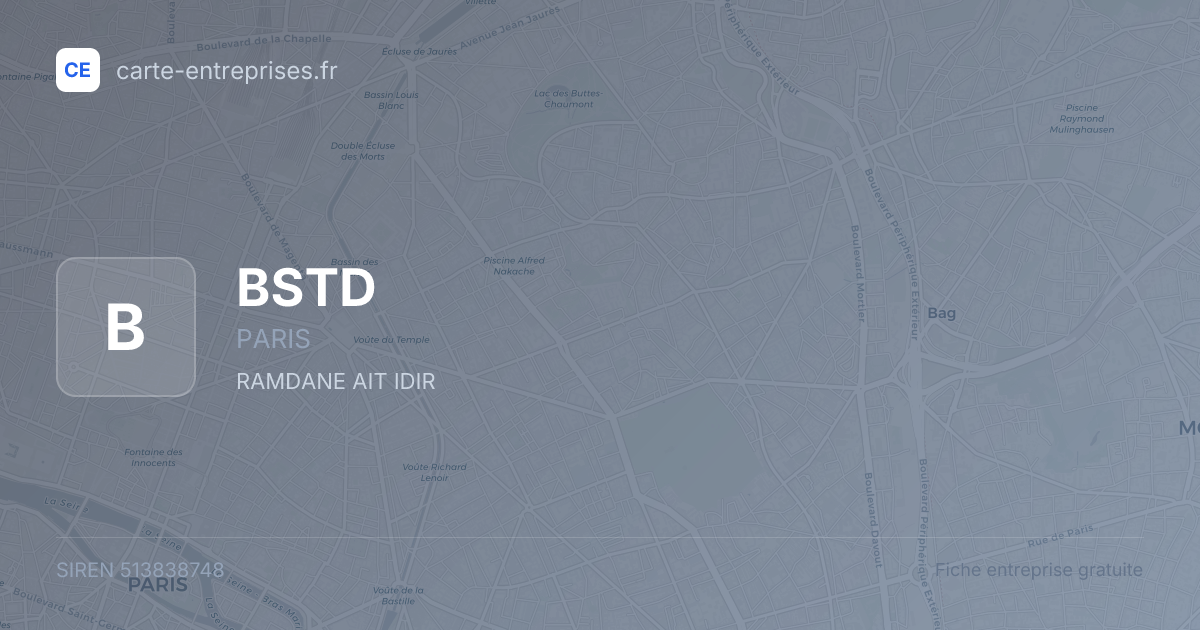 BSTD — 513838748 — fiche entreprise