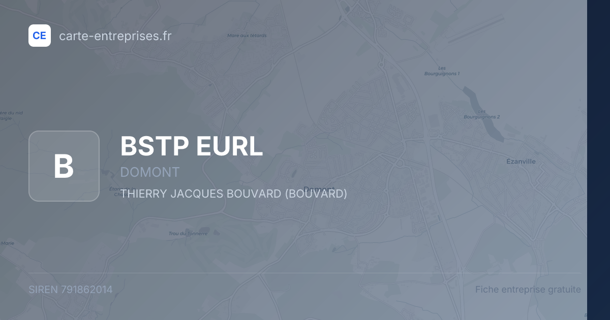 BSTP EURL — 791862014 — fiche entreprise