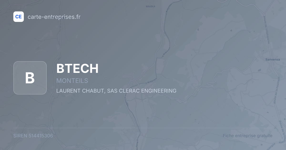 BTECH — 514415306 — fiche entreprise