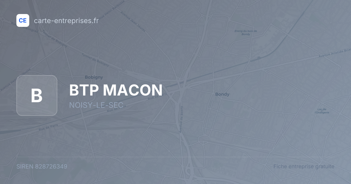 BTP MACON — 828726349 — fiche entreprise
