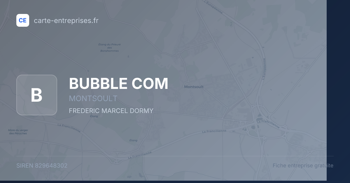 BUBBLE COM — 829648302 — fiche entreprise