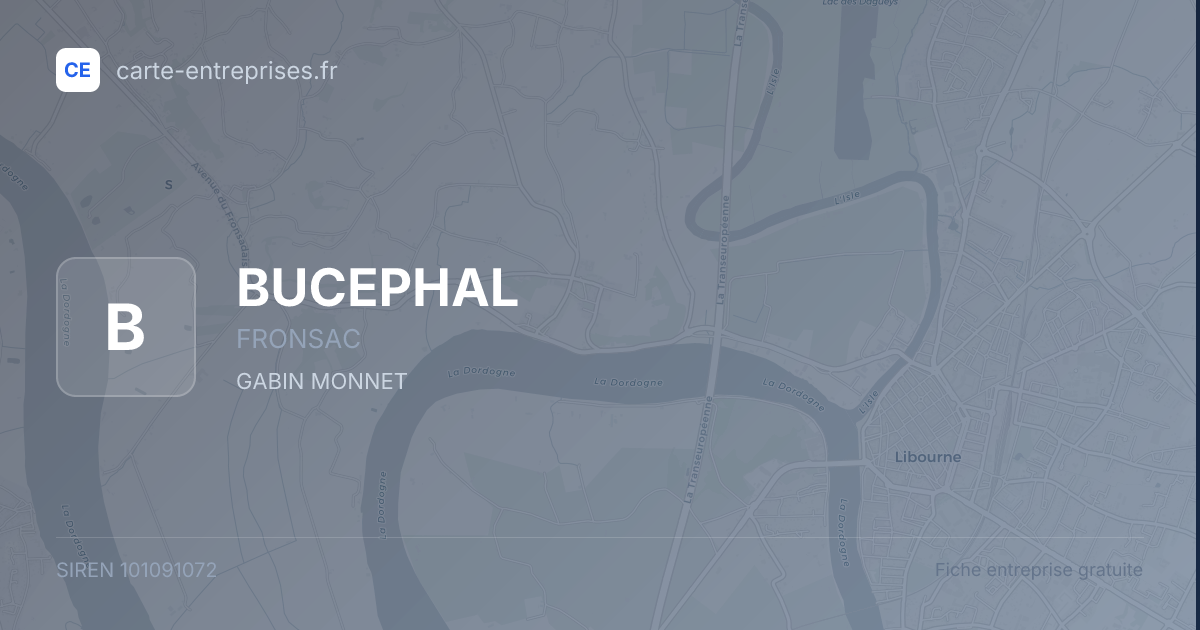 BUCEPHAL — 101091072 — fiche entreprise