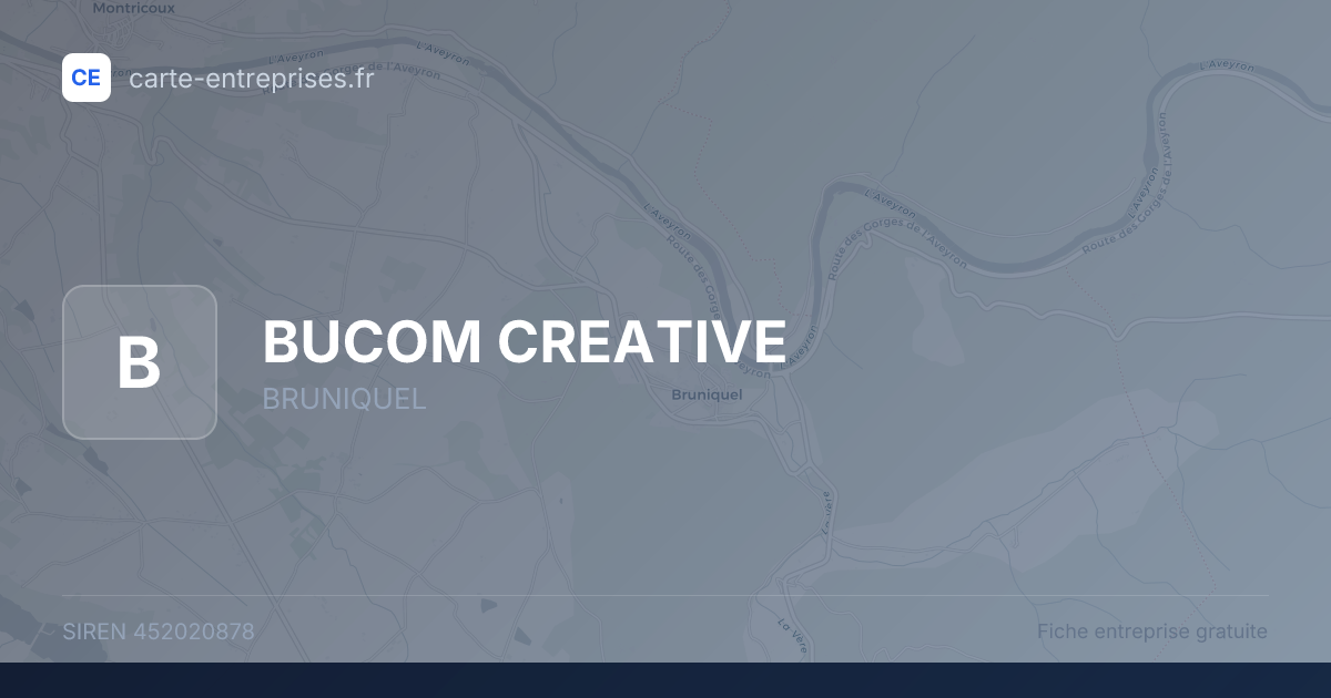BUCOM CREATIVE — 452020878 — fiche entreprise