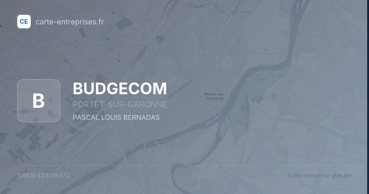 BUDGECOM — 423018472 — fiche entreprise