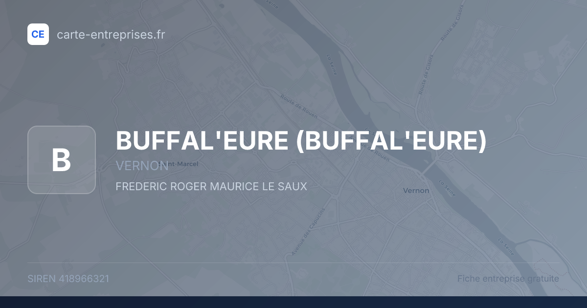 BUFFAL'EURE — 418966321 — fiche entreprise
