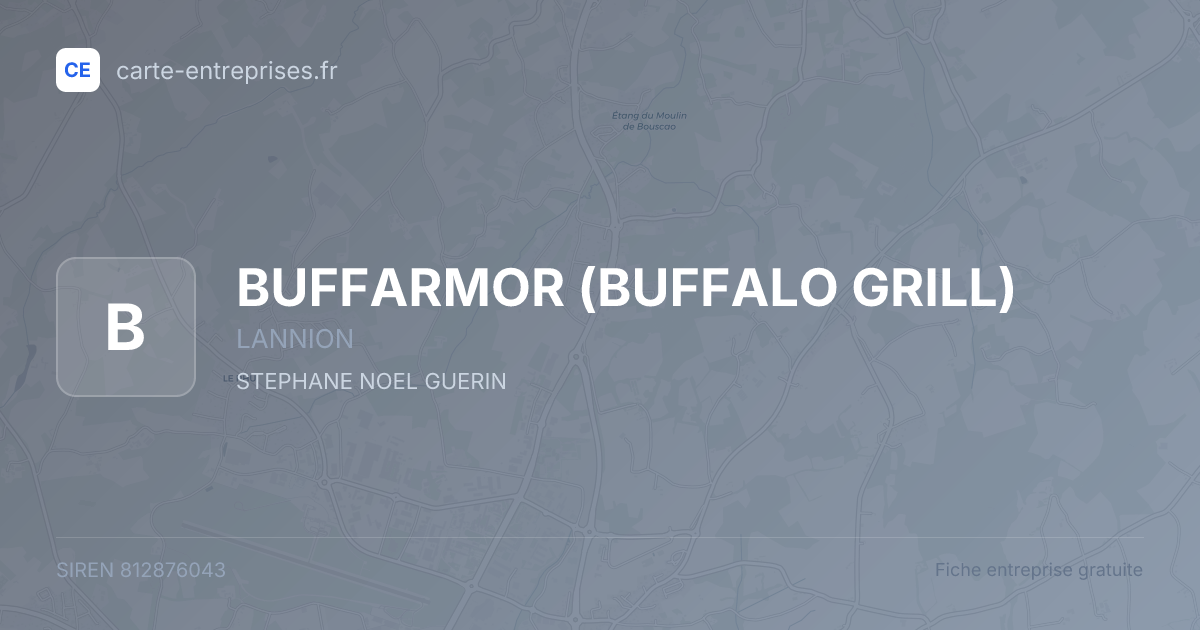 BUFFARMOR (BUFFALO GRILL) — 812876043 — fiche entreprise