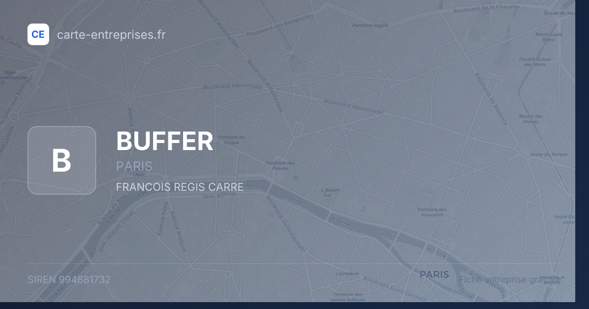 BUFFER — 994681732 — fiche entreprise