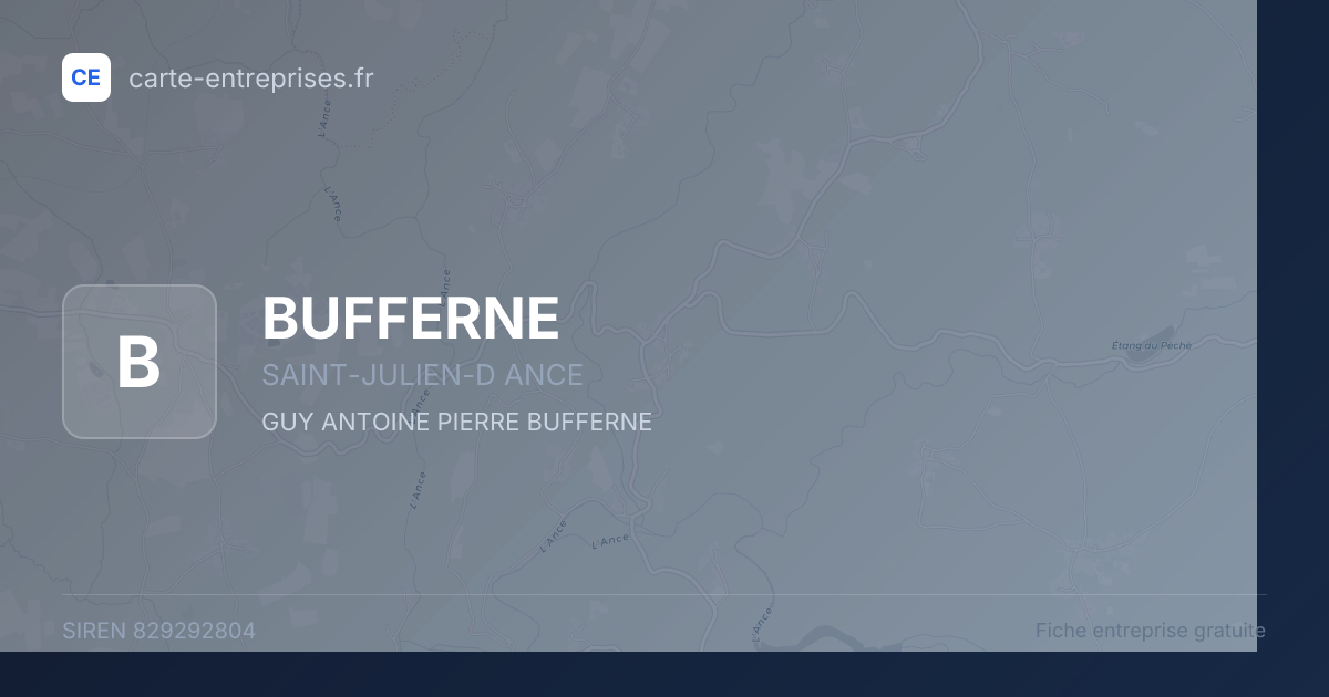BUFFERNE — 829292804 — fiche entreprise