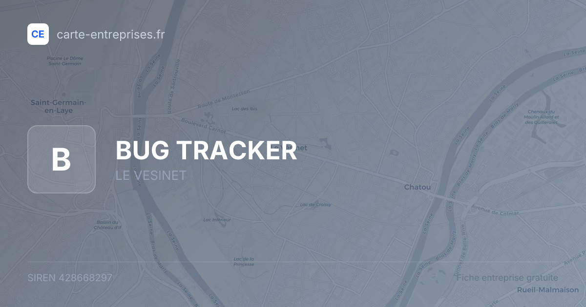 BUG TRACKER — 428668297 — fiche entreprise