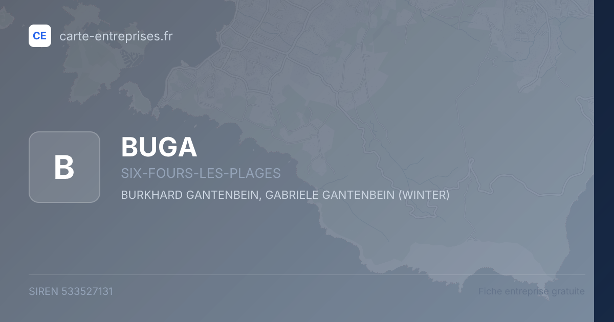 BUGA — 533527131 — fiche entreprise