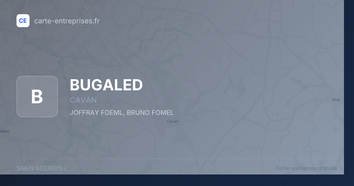 BUGALED — 533303152 — fiche entreprise