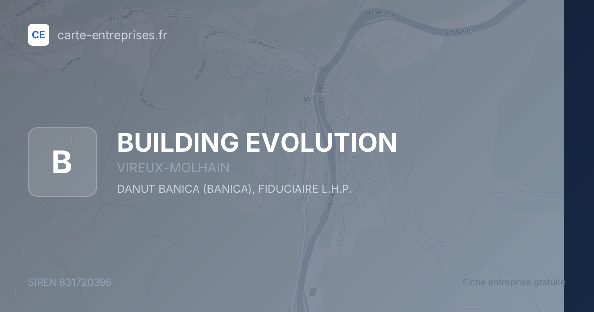 BUILDING EVOLUTION — 831720396 — fiche entreprise