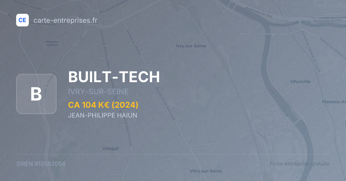 BUILT-TECH — 912082054 — fiche entreprise