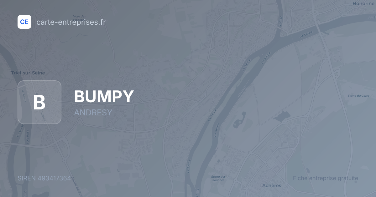BUMPY — 493417364 — fiche entreprise