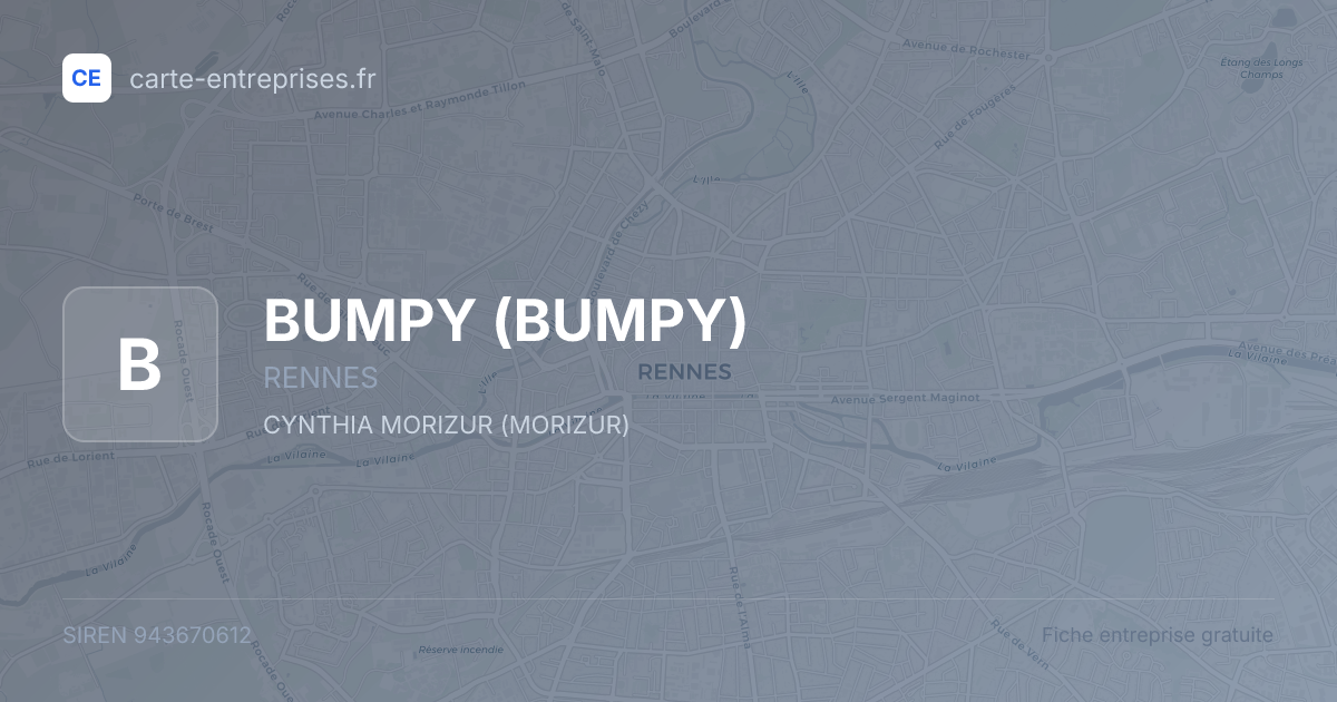 BUMPY — 943670612 — fiche entreprise