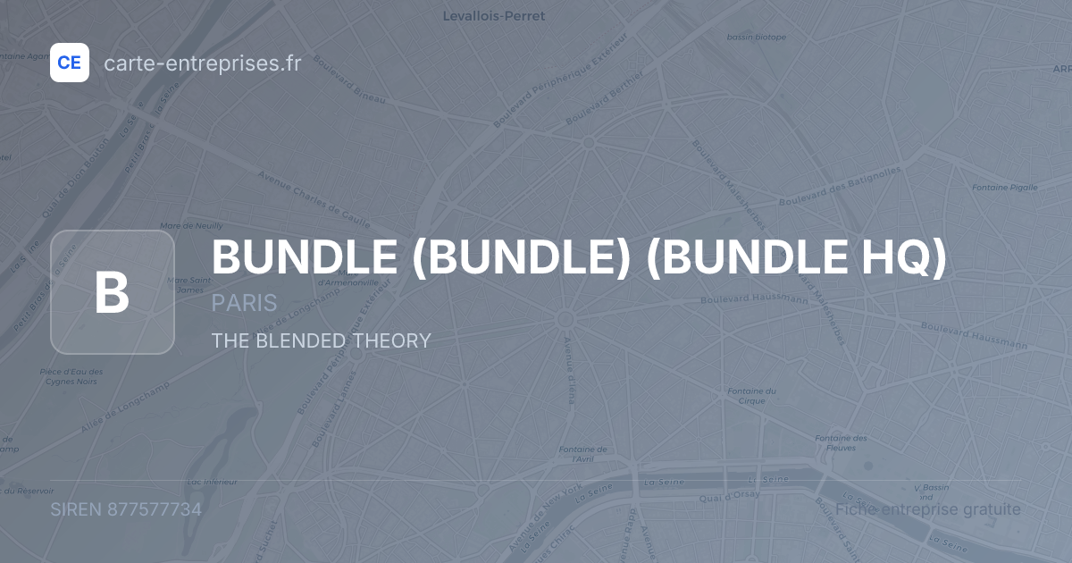 BUNDLE (BUNDLE) (BUNDLE HQ) — 877577734 — fiche entreprise