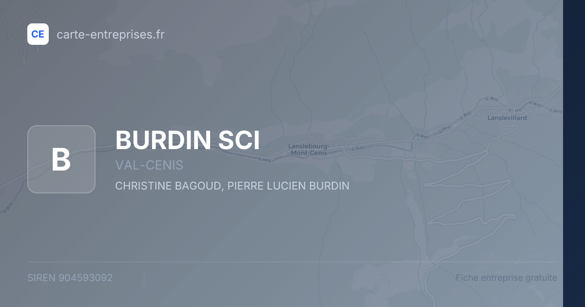 BURDIN SCI — 904593092 — fiche entreprise