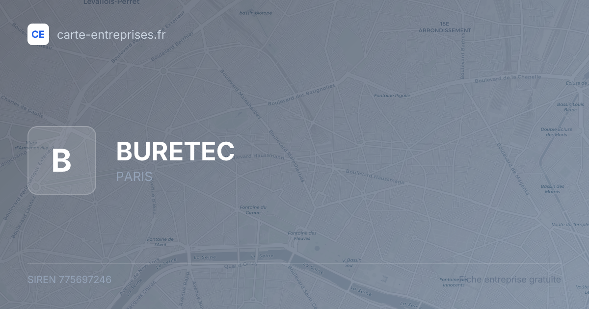 BURETEC — 775697246 — fiche entreprise